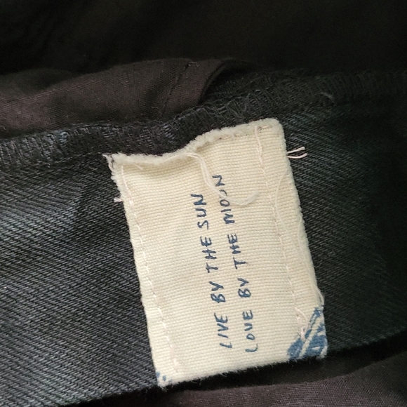 Free People Etienne Fields Shorts Black Denim 26 - Picture 7 of 10